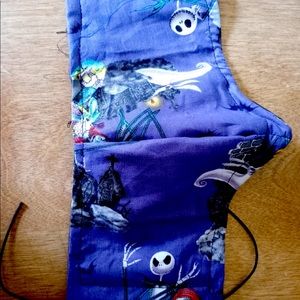 Handmade jack skeleton face covering